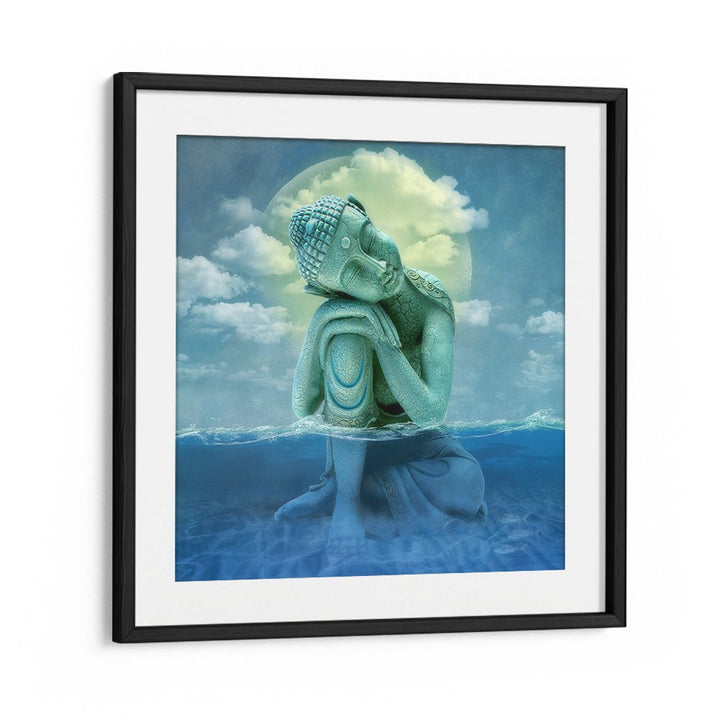 SERENE BUDDHA MOONLIT WATER