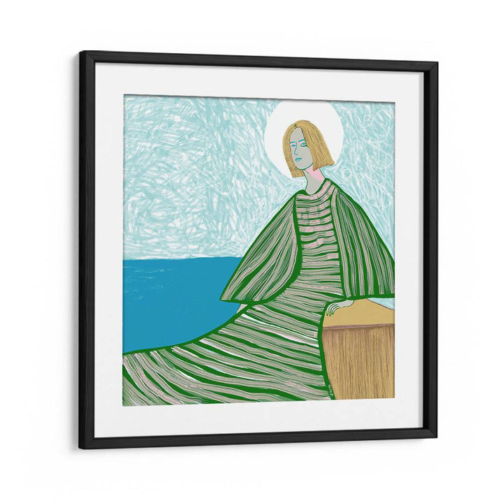 SERENE WOMAN BY WATER
