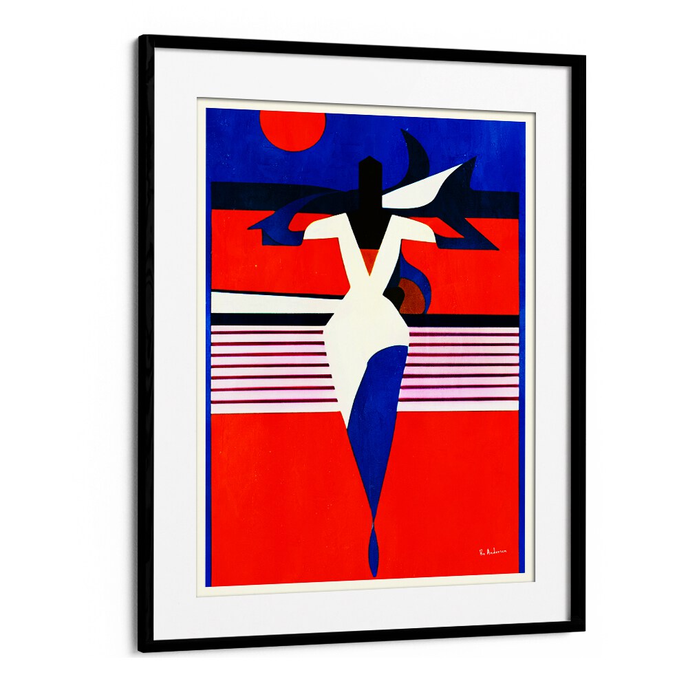 Stylish artwork from LA FEMME FATALE, PORTRAITS showcases the allure of feminine form in vibrant colors.