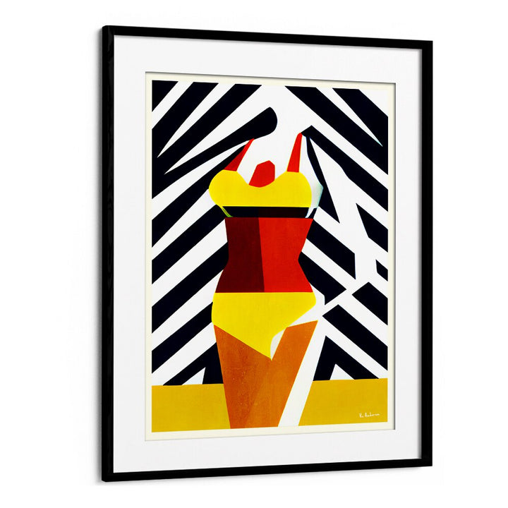 Bright and colorful BIKINI SUNSHINE DAYS, BEACH PAINTINGS capture the essence of summer vibes in vibrant artwork.