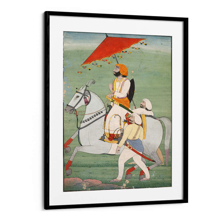 ROYAL PROCESSION UNDER THE CANOPY , INDIAN ART PAINTINGS