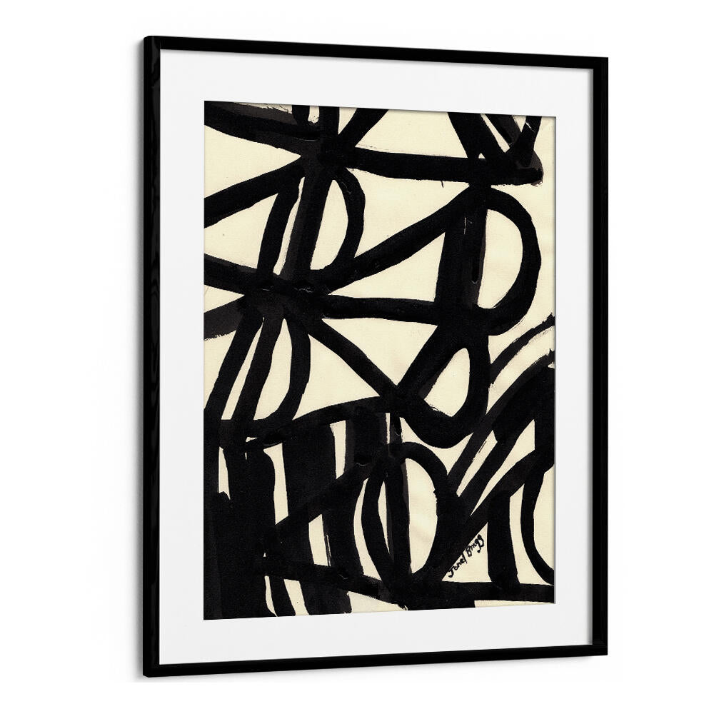 SHAPES AND LINES IN INK II ,ABSTRACT PAINTINGS