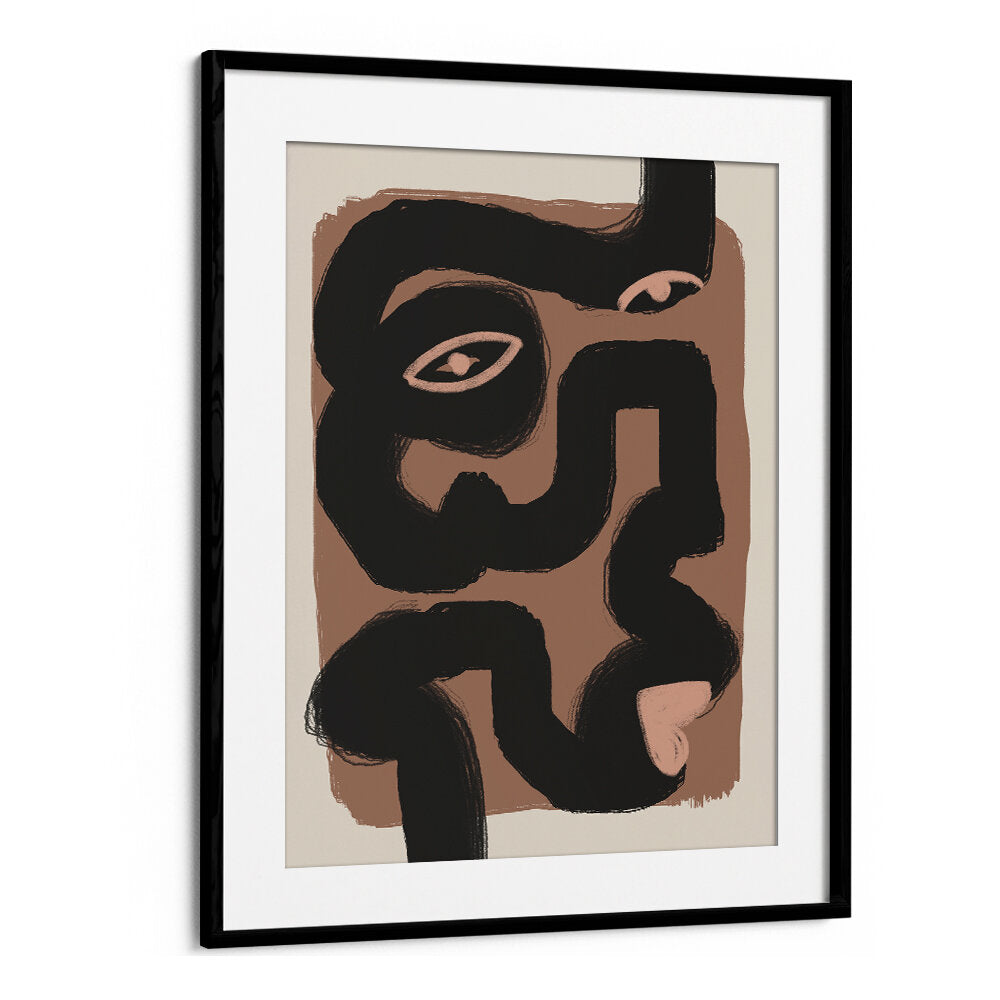 ABSTRACT BLACK PORTRAIT , ABSTRACT PAINTINGS