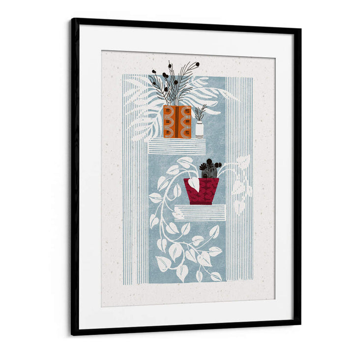 SHELVED SERENITY , FLORAL FLOWER PAINTINGS