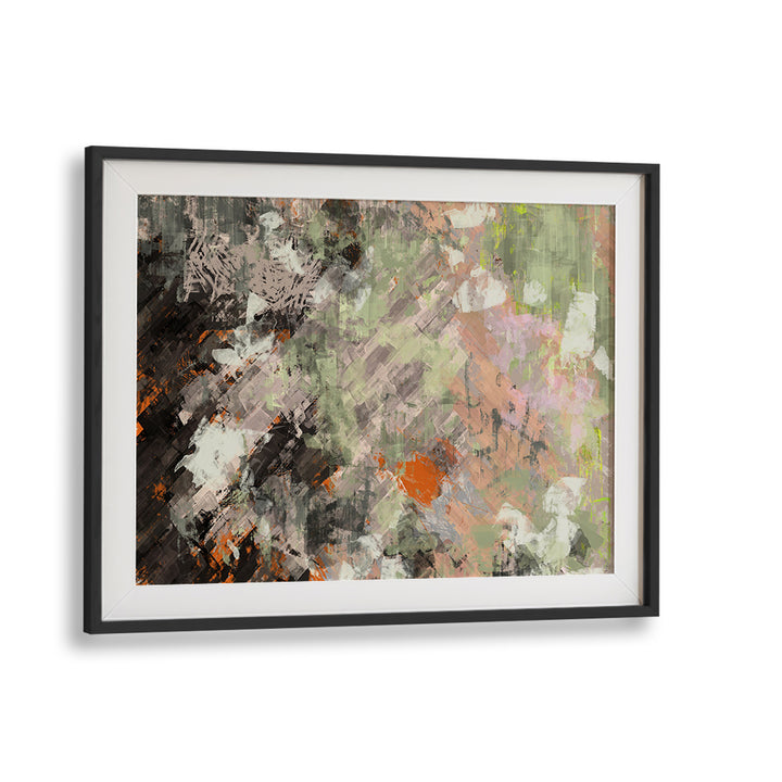 Stunning abstract painting "SHIPS THAT PASS IN THE NIGHT, ABSTRACT PAINTINGS" features dynamic earthy tones and emotions.