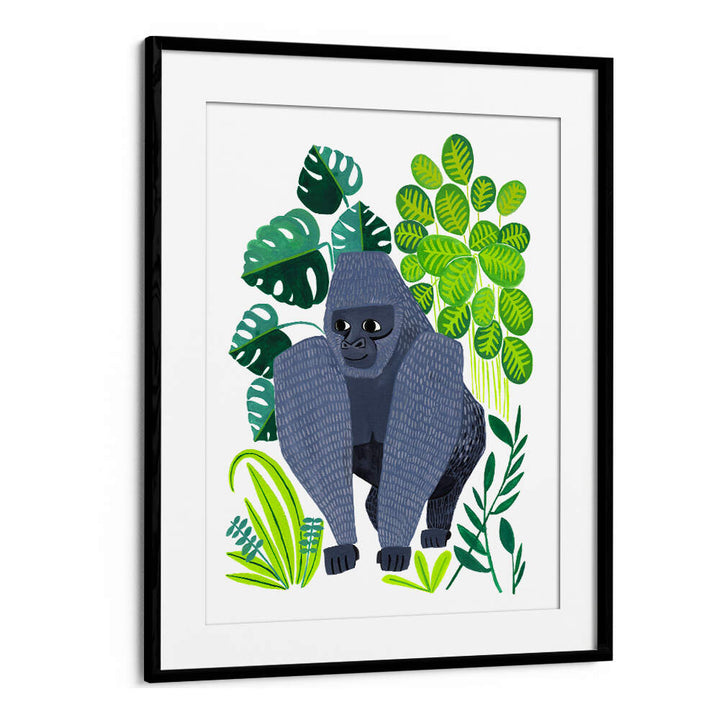Whimsical SILVERBACK GORILLA KIDS ROOM PAINTINGS bring adventure to your child's decor with vibrant jungle art.