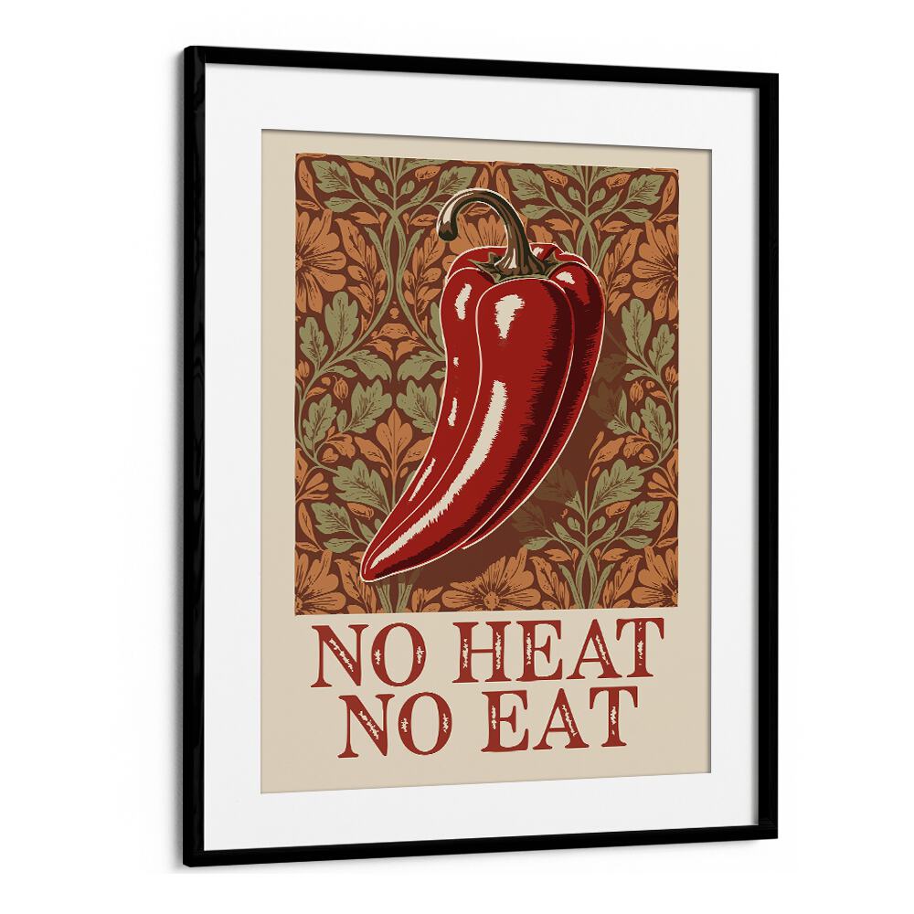 Bold and vibrant SPICY ELEGANCE, KITCHEN POSTERS featuring a red chili pepper design, perfect for any culinary space.
