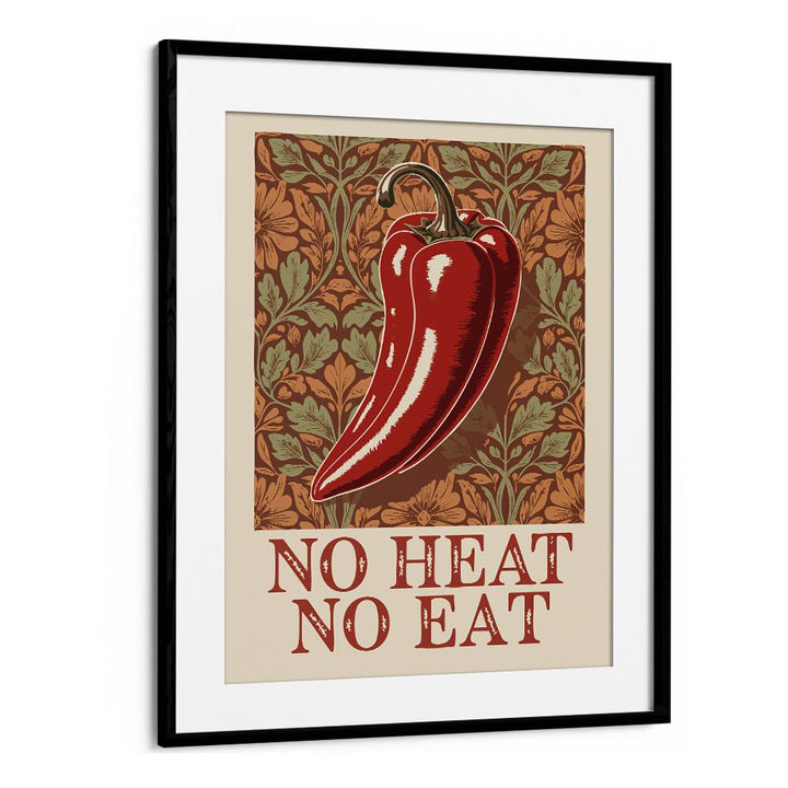 Bold and vibrant SPICY ELEGANCE, KITCHEN POSTERS featuring a red chili pepper design, perfect for any culinary space.