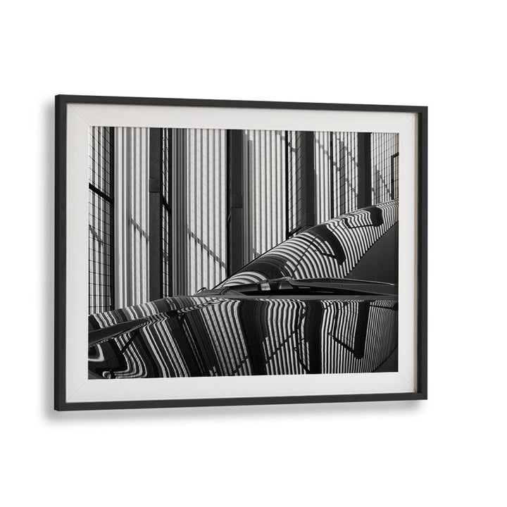 Elegant STRAIGHT, PHOTOGRAPHY PRINTS showcasing urban reflections in black and white, perfect for any art lover's collection.