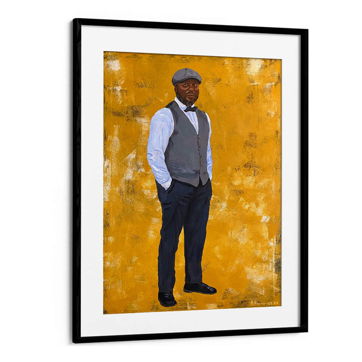 STYLISH MAN IN A CLASSIC OUTFIT , PORTRAITS & FIGURATIVE ILLUSTRATIONS