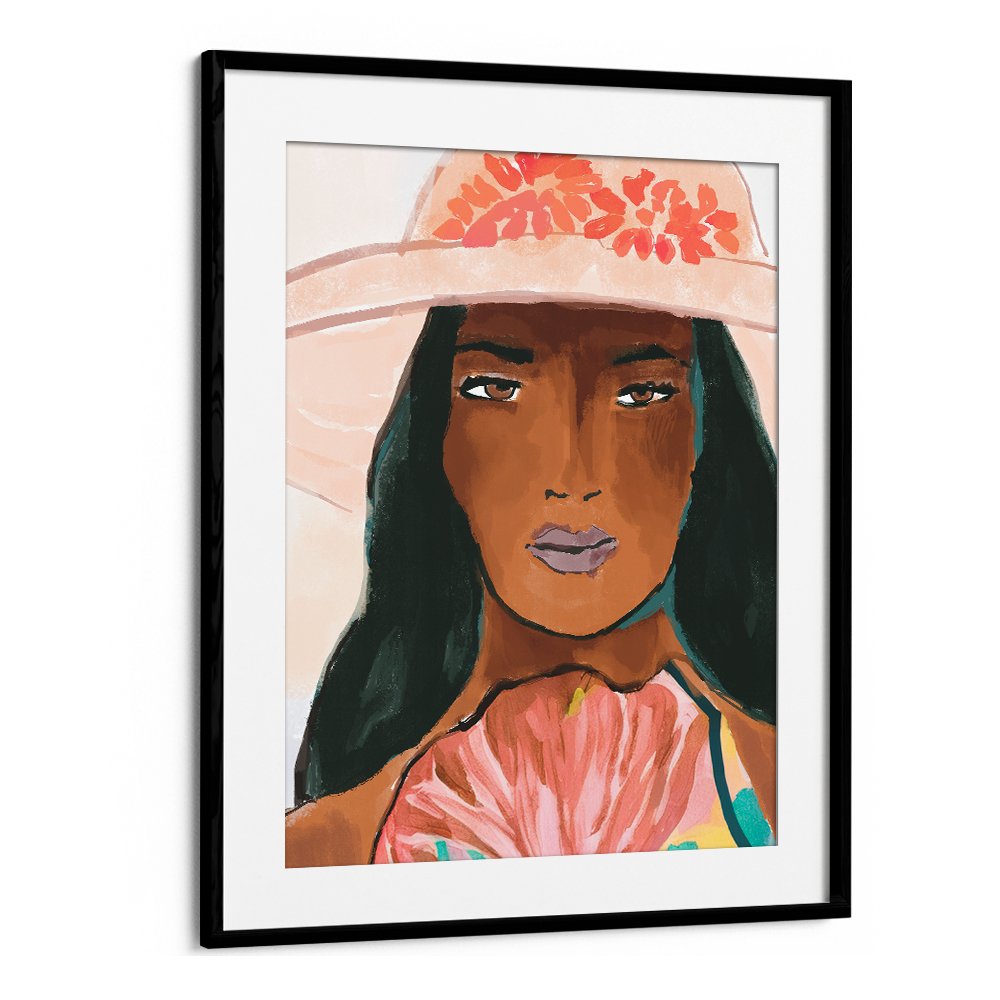 STYLISH WOMAN FLORAL HAT