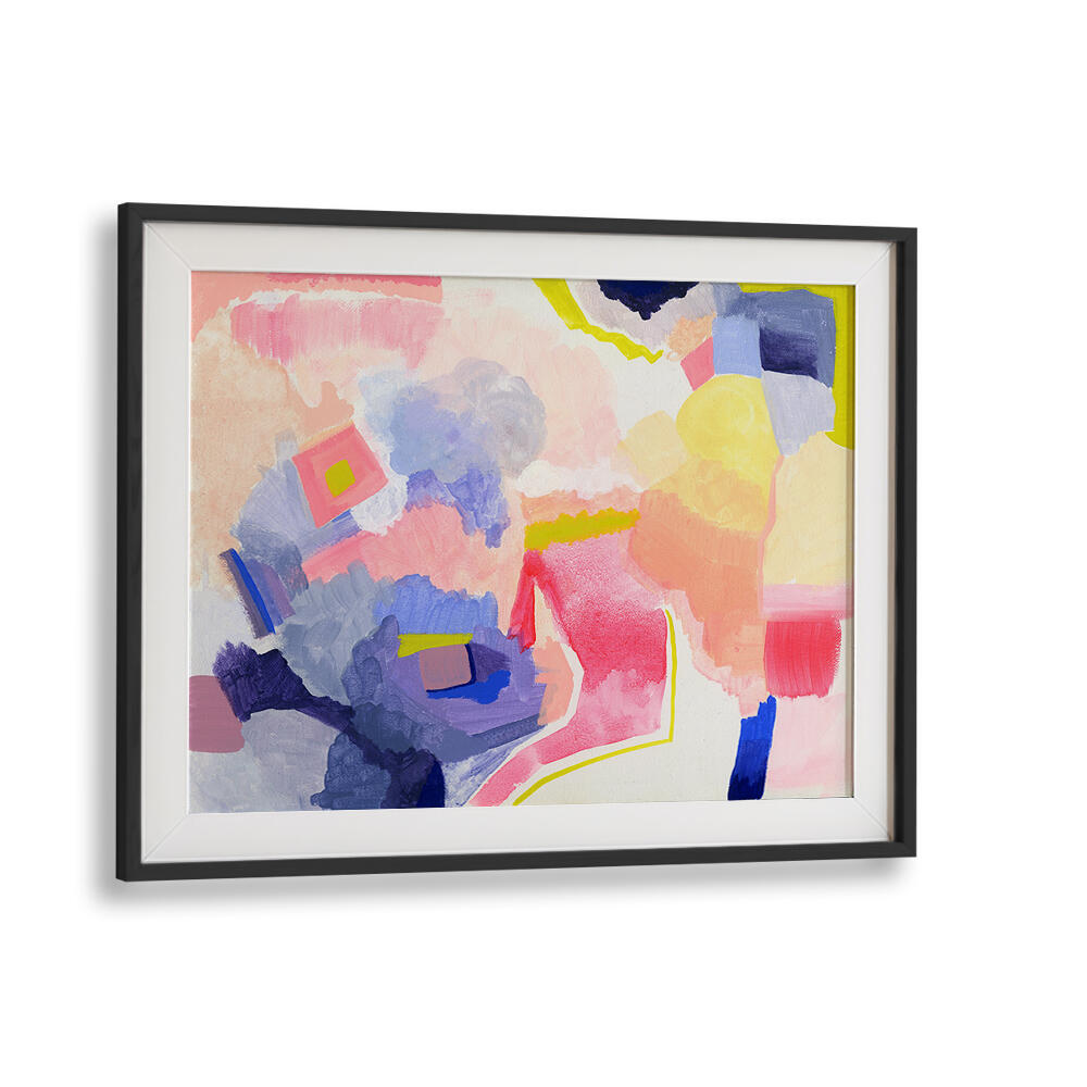 Vivid SUMMER HAZE, ABSTRACT PAINTINGS bring summer essence to your space with striking colors and dynamic brush strokes.