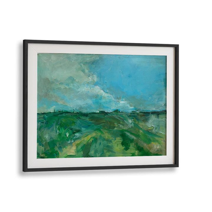 Vibrant Telscombe Tye Landscape Paintings, showcasing lush fields and dramatic skies in stunning acrylic art.