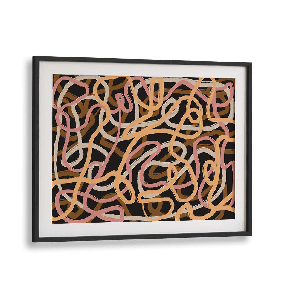 TANGLED COLORFUL LINES , ABSTRACT PAINTINGS