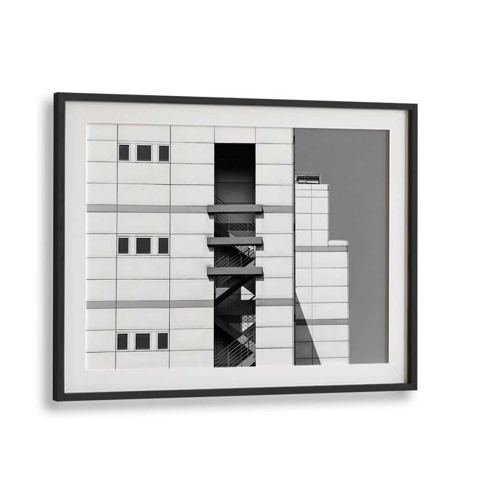 Stylish urban architecture showcased in UNTITLED III, PHOTOGRAPHY PRINTS, perfect for modern home decor.