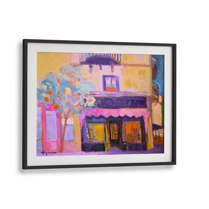 VIBRANT CAFE╠ü SCENE , LANDSCAPE PAINTINGS