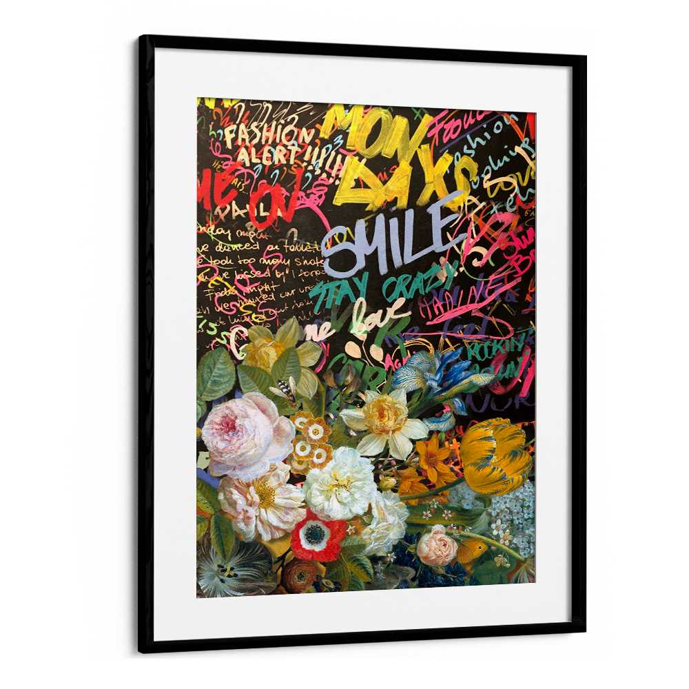 VIBRANT FLOWERS GRAFFITI