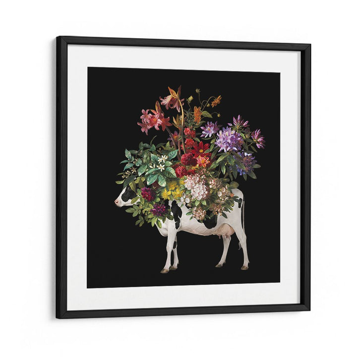VIBRANT FLORAL COW