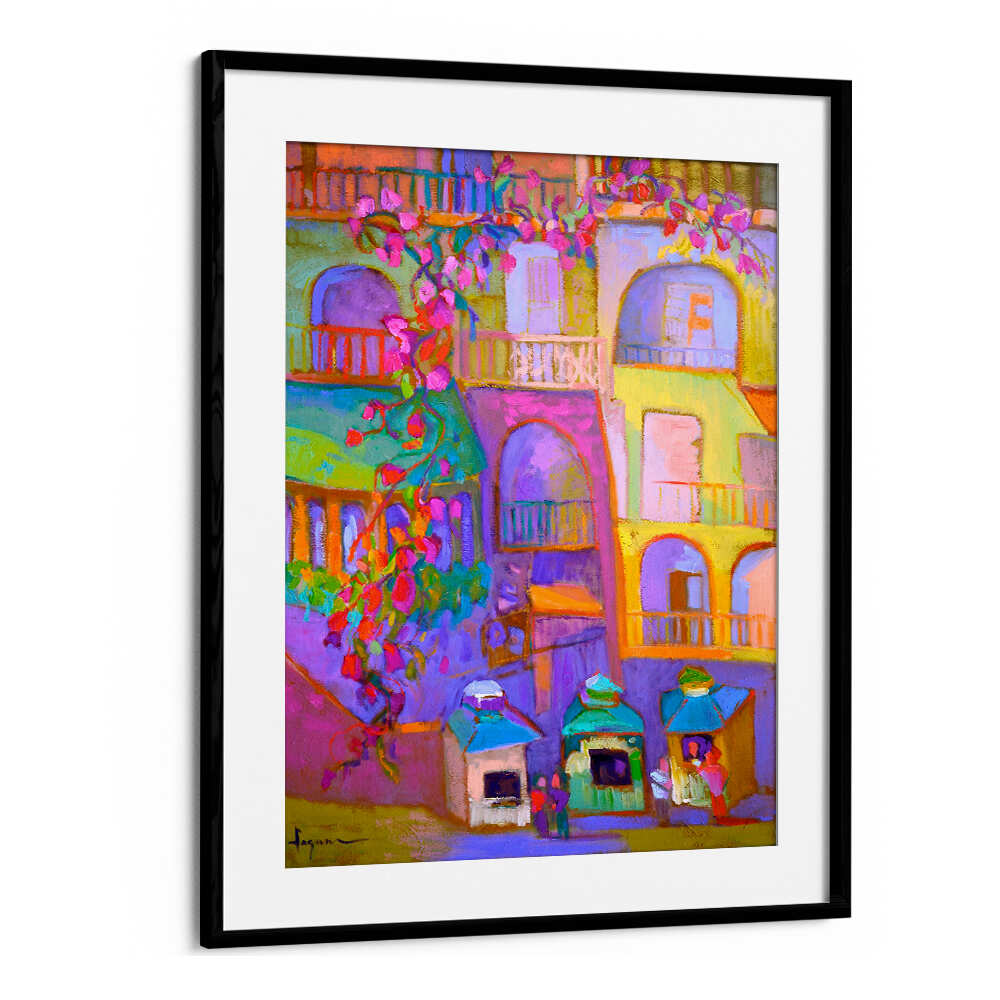 VIBRANT STREETSCAPE , ABSTRACT PAINTINGS