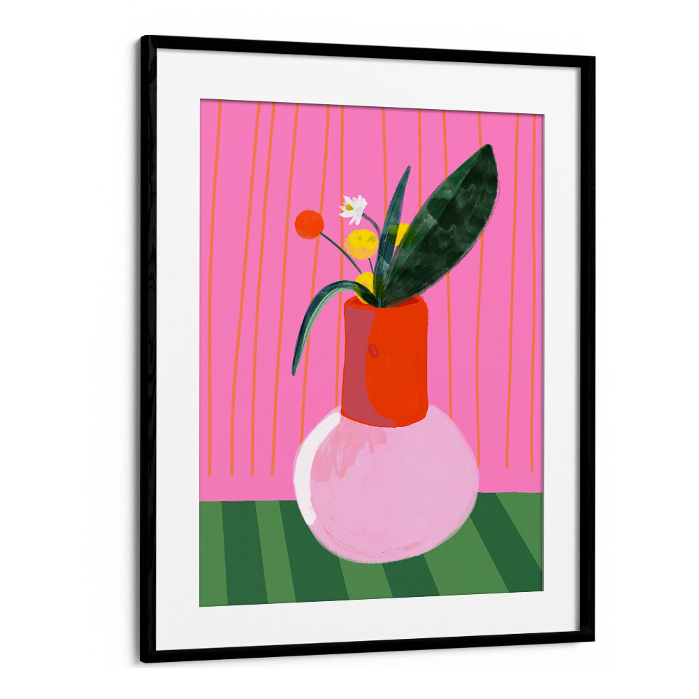 VIBRANT VASE DISPLAY , FLORAL FLOWER PAINTINGS