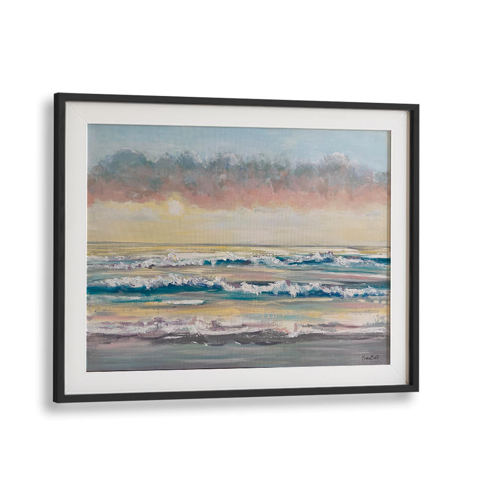 Serene WAVES AT DAWN, BEACH PAINTINGS, perfect for enhancing your coastal decor and creating a tranquil ambiance.