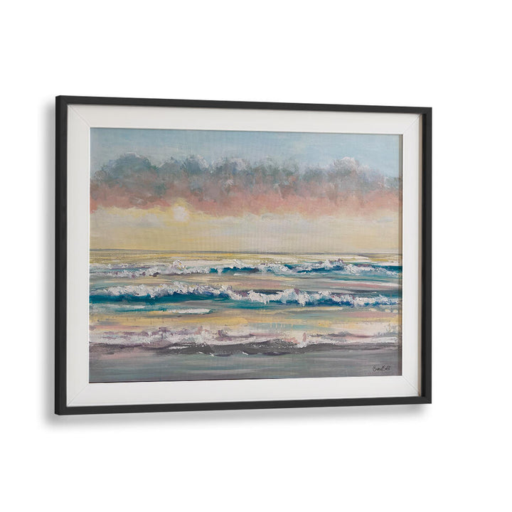 Serene WAVES AT DAWN, BEACH PAINTINGS, perfect for enhancing your coastal decor and creating a tranquil ambiance.