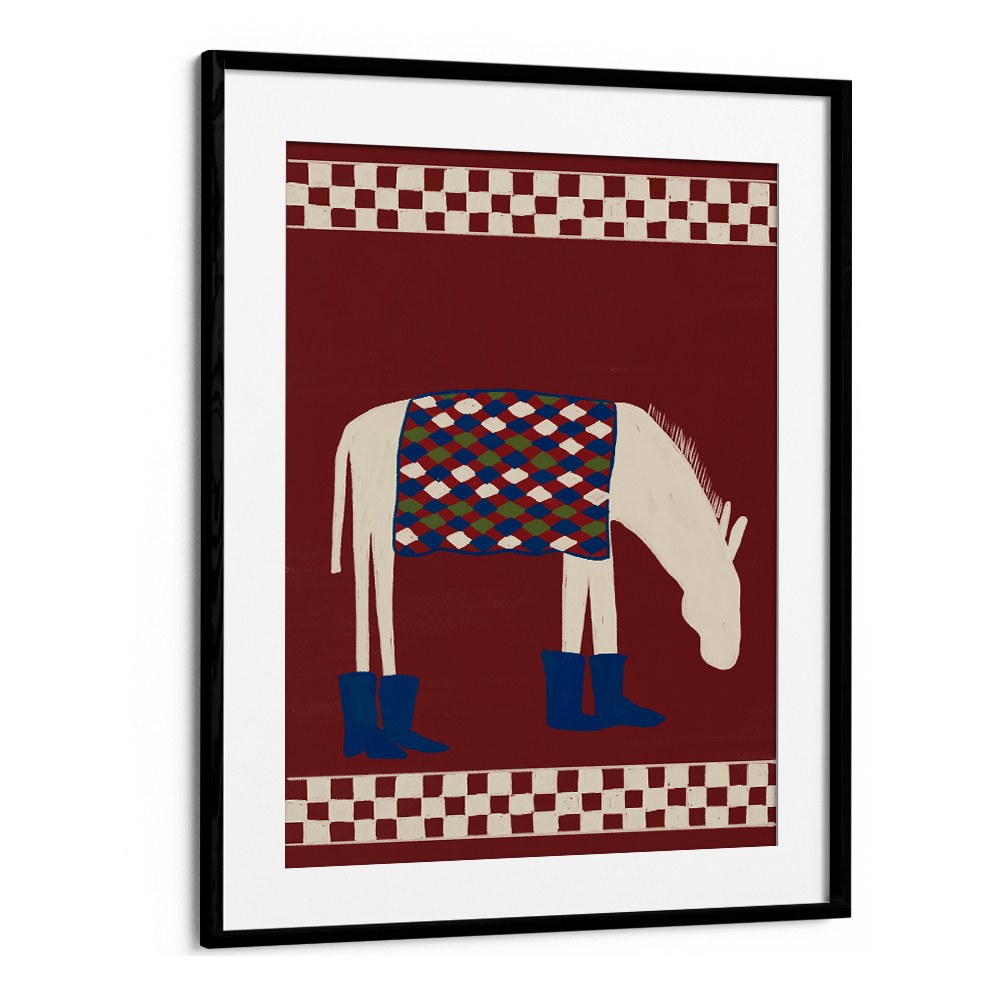 WHIMSICAL DONKEY IN BOOTS