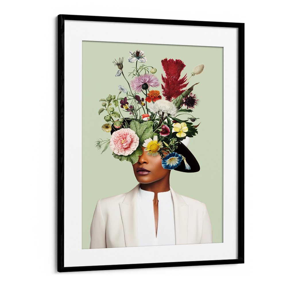 WOMAN FLORAL HEADDRESS