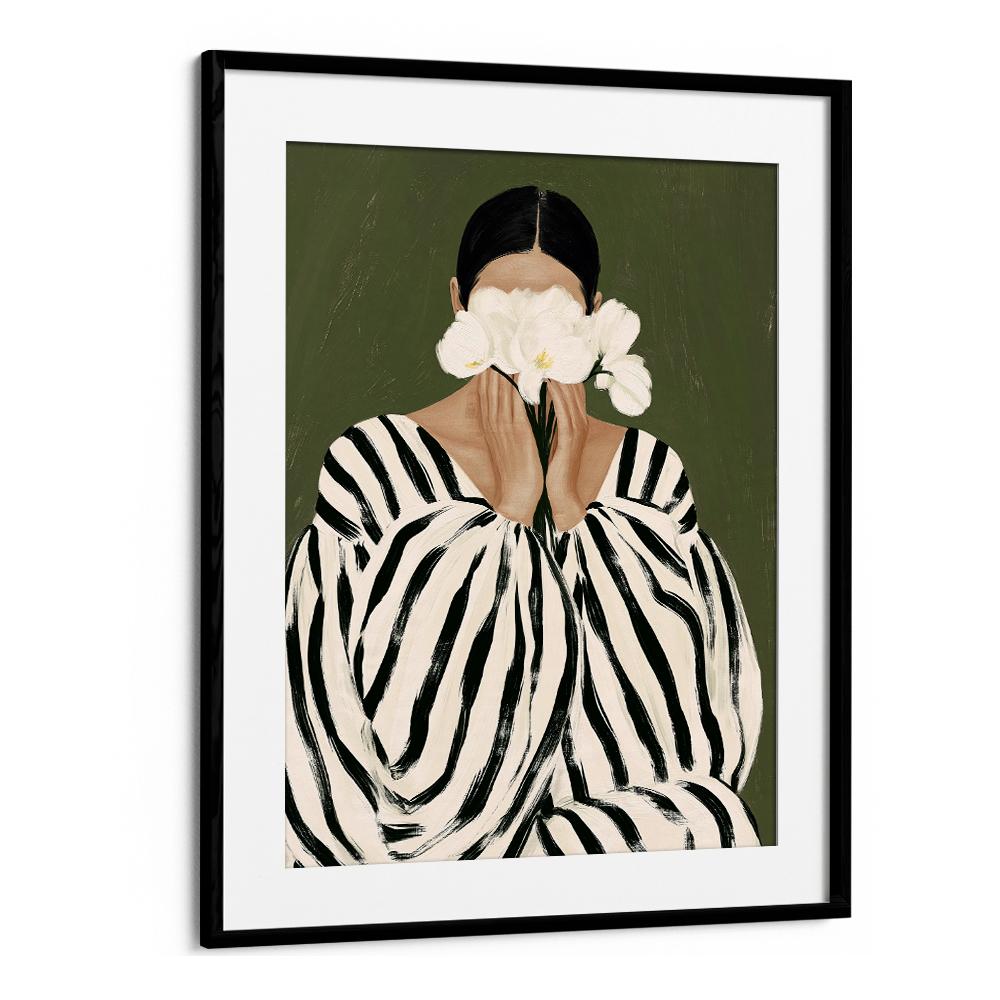 WOMAN WITH WHITE ORCHIDS II