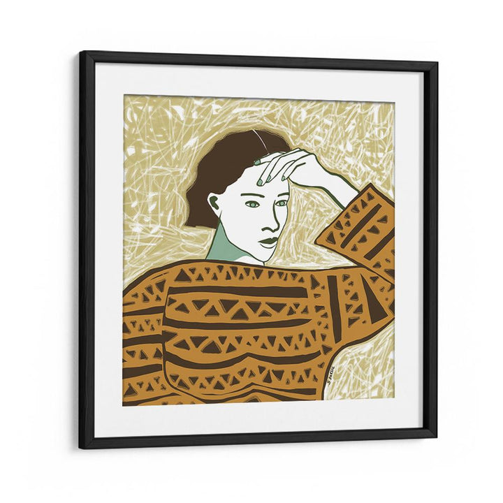 WOMAN WITH PENSIVE GAZE