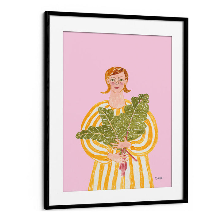 WOMAN WITH MANGOLD , PORTRAITS & FIGURATIVE ILLUSTRATIONS