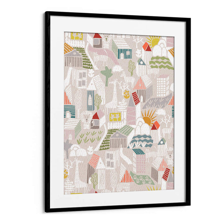 Whimsical illustrations from the ANIMALS HIDING, KIDS ROOM PAINTINGS set transform any child's room into a magical space.