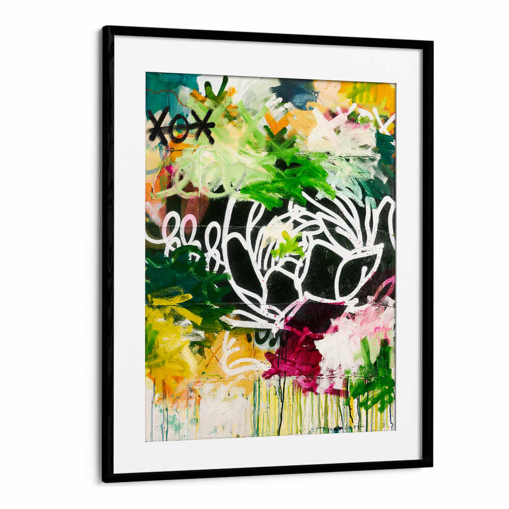 XO GREEN FLOWER , ABSTRACT PAINTINGS