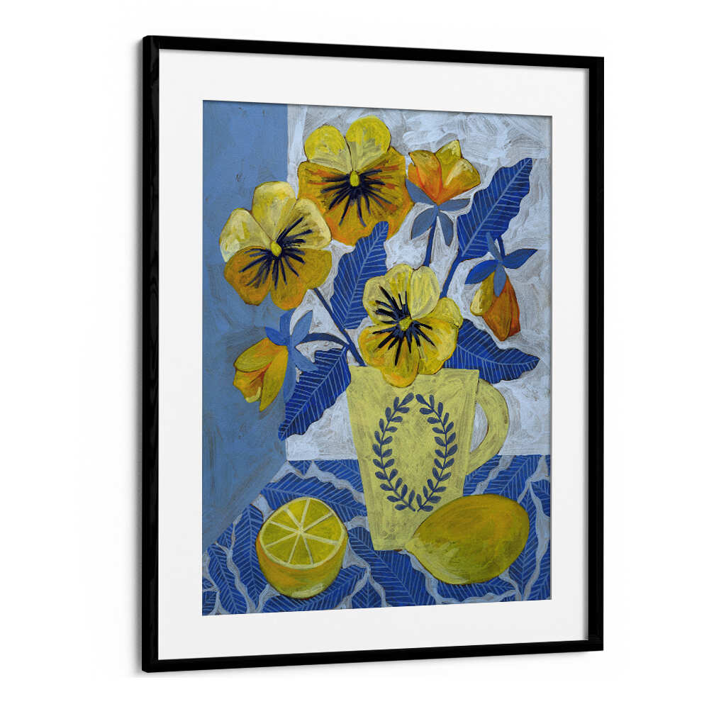YELLOW PANSIES AND LEMONS