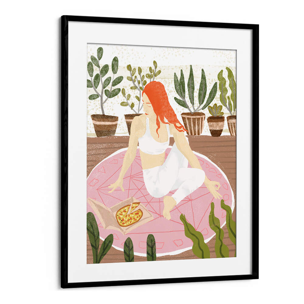 YOGA + PIZZA , PORTRAITS & FIGURATIVE ILLUSTRATIONS