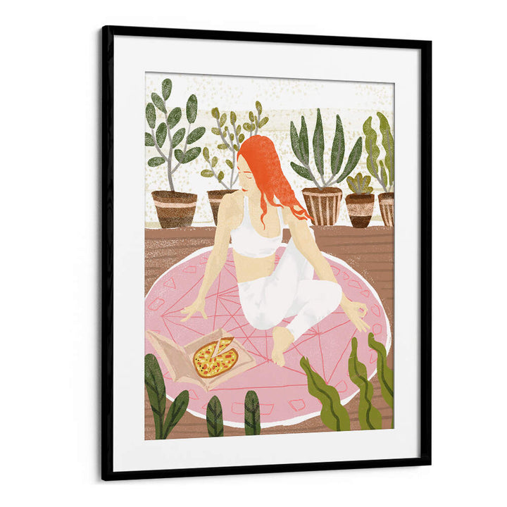 YOGA + PIZZA , PORTRAITS & FIGURATIVE ILLUSTRATIONS