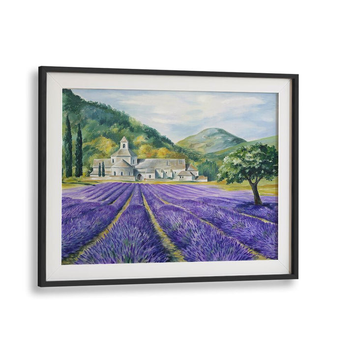 Breathtaking LAVENDER FIELD SERENITY, LANDSCAPE PAINTINGS showcasing vibrant lavender fields and peaceful scenery.