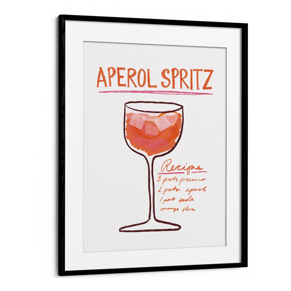 Aperol Spiritz by Athene Fritsch Cafe Art Prints Cafe Posters in Black Frame With Mount