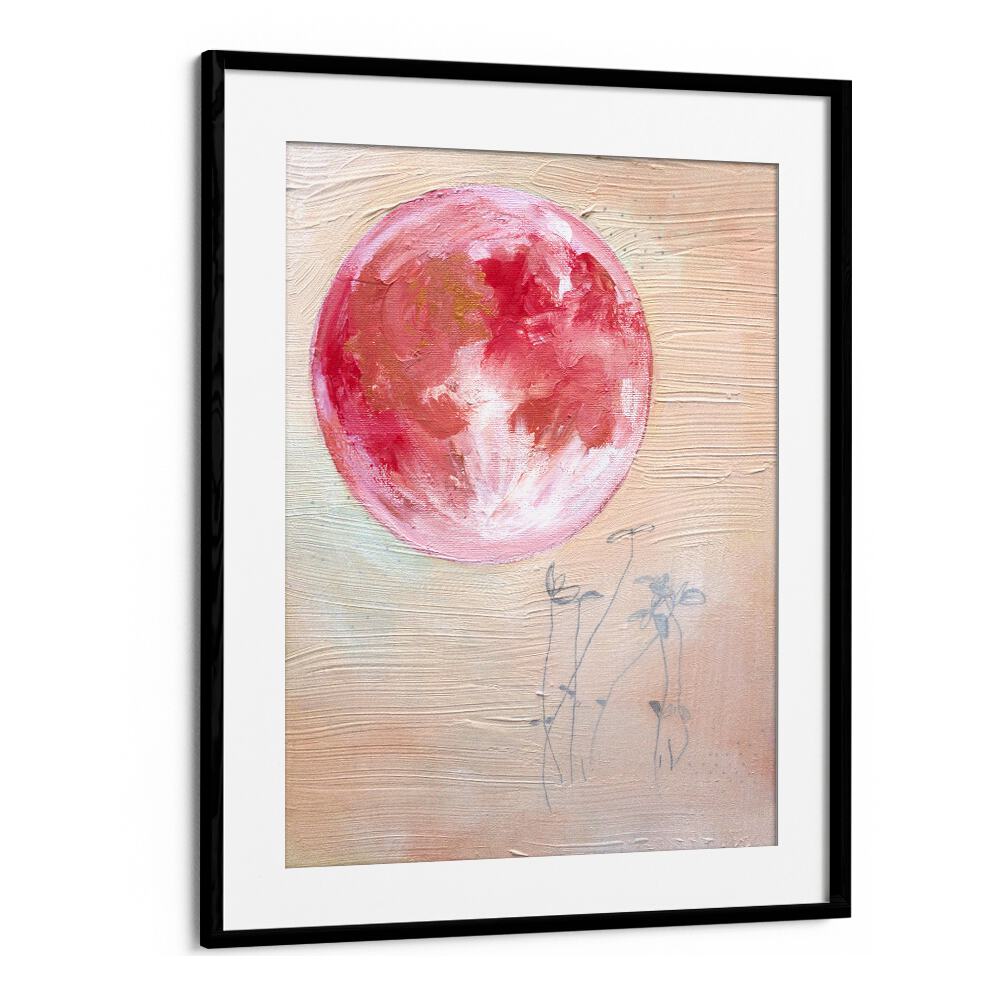 PINK MOON SMALL , LANDSCAPE PAINTINGS