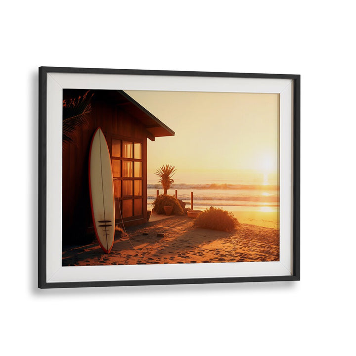 Framed PACIFIC SUNSET, BEACH PAINTINGS capture tropical tranquility and vibrant hues for your home decor.