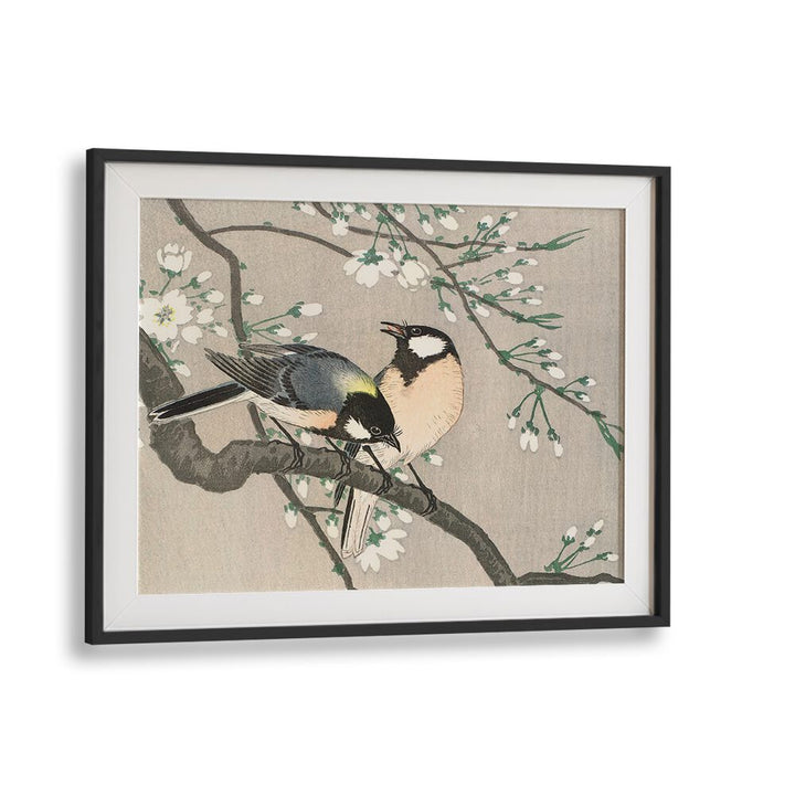 TITS ON CHERRY BRANCH (1900–1910)  , JAPANESE PAINTINGS , JAPANESE ART PRINTS