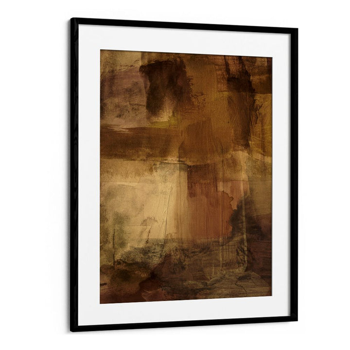 Abstract painting titled "YESTERDAY'S WISHES," featuring rich earthy tones, perfect for enhancing any space.