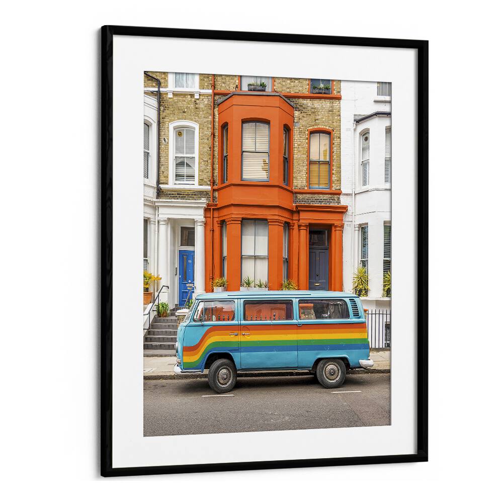 RETRO RAINBOW VAN , STREET PHOTOGRAPHY ART PRINTS