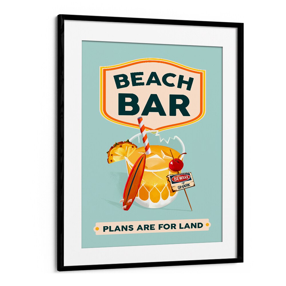 BEACH BAR SUMMER TROPICAL COCKTAIL BAR ART , BAR POSTERS , BAR ART PRINTS