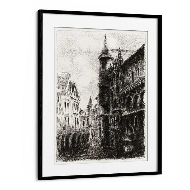 RUE SAINT-ROMAIN, ROUEN, (1896) , VINTAGE PAINTINGS