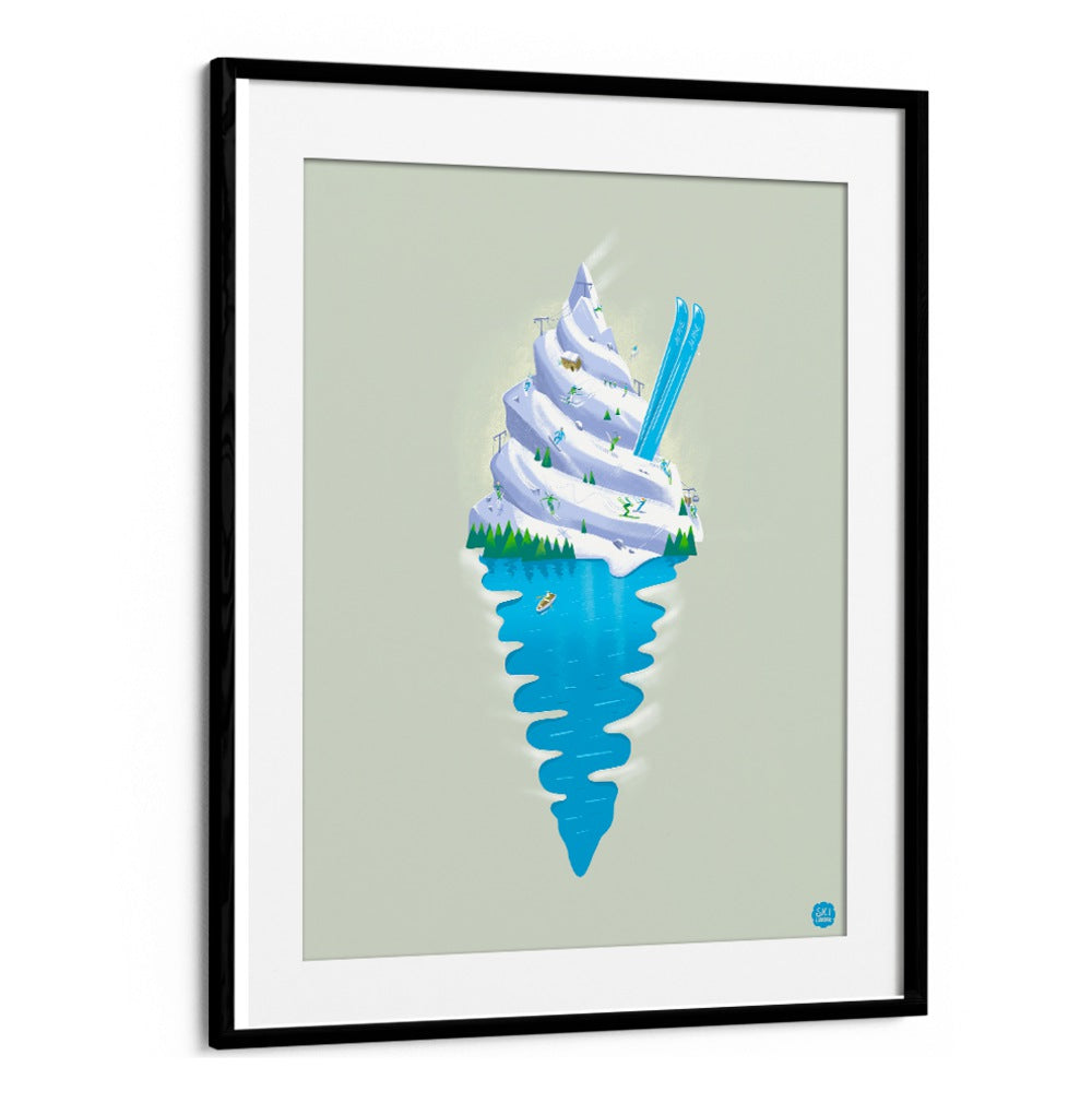 Delightful SKU SUNDAE, BAR & CAFE ART featuring a whimsical ice cream design, perfect for sweet moments.