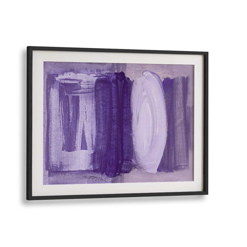 Elegant BRUSHSTROKES SOFT PURPLE, ABSTRACT PAINTINGS enhance any space with calming hues and artistic flair.