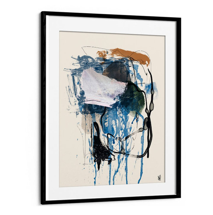 Stunning TWIN ABSTRACT I artwork showcasing a blend of colors and shapes, perfect for modern abstract paintings.
