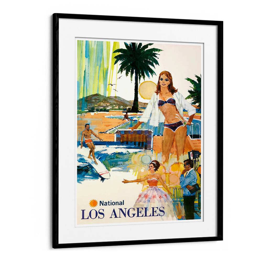 Vibrant LOS ANGELES I, VINTAGE TRAVEL POSTERS showcase iconic culture and landscapes, perfect for home decor.