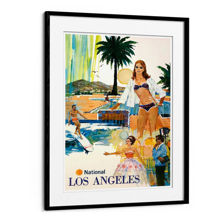 Vibrant LOS ANGELES I, VINTAGE TRAVEL POSTERS showcase iconic culture and landscapes, perfect for home decor.